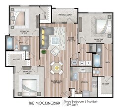 The Mockingbird - Premium Upgrade floor plan